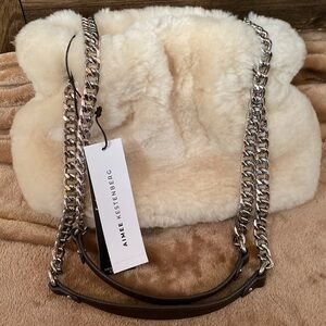 NWT Aimee Kestenberg Tribeca Convertible crossbody bag-Arctic Shearling